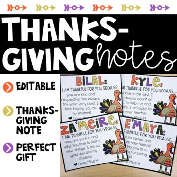 thanksgiving giving notes with turkeys on them