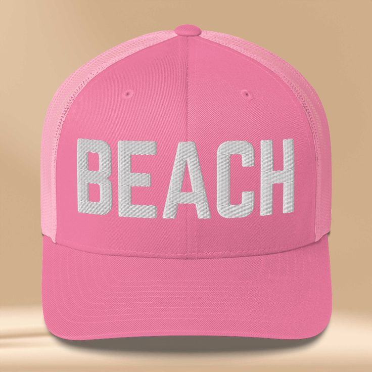 Elevate your Florida beach look with our premium retro beach trucker hat, designed for both men and women seeking sun-kissed style and reliable sun protection. Crafted with breathable mesh panels, this hat keeps you cool even on the hottest days. The UV protection feature shields your face from harmful rays, while the adjustable strap ensures a comfortable fit for all head sizes. Whether you're lounging by the shore or hitting the waves, this beach trucker hat is a must-have accessory for your sunny adventures. Order now and stay cool and protected under the sun! This six-panel trucker cap with a mesh back will be a comfy and classic choice for a perfect day in the sun.  * 60% cotton, 40% polyester * Mid-profile cap with a low-profile embroidery area * Structured, six-panel cap * 3.5″ crow Usa Beaches, Retro Beach, Florida Beach, Hat Summer, Beach Look, Gulf Coast, Sun Kissed, Beach Girl, Trucker Cap