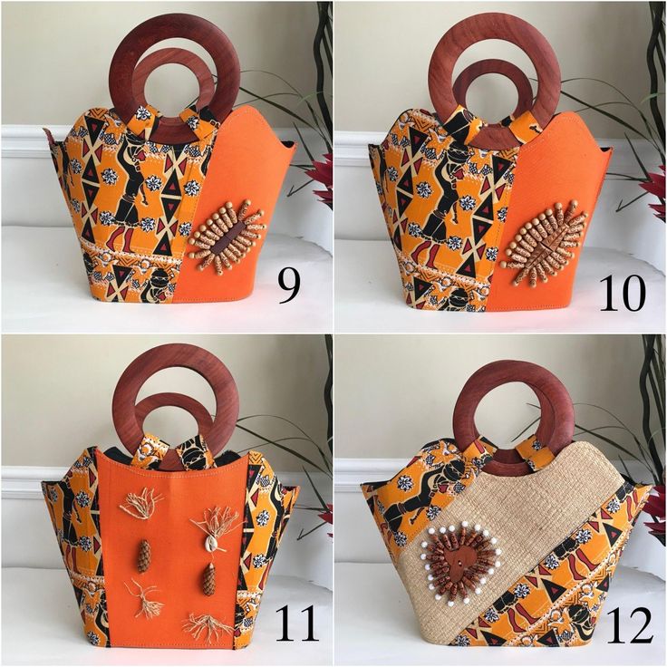 Masika African Hand Woven Raffia Fibers African print basket bag - Orange - Afrilege Dry Cleaning At Home, African Bag, Woven Raffia, African Print Fabric, Orange Bag, How To Make Handbags, Basket Bag, Fabric Bag, Color Themes