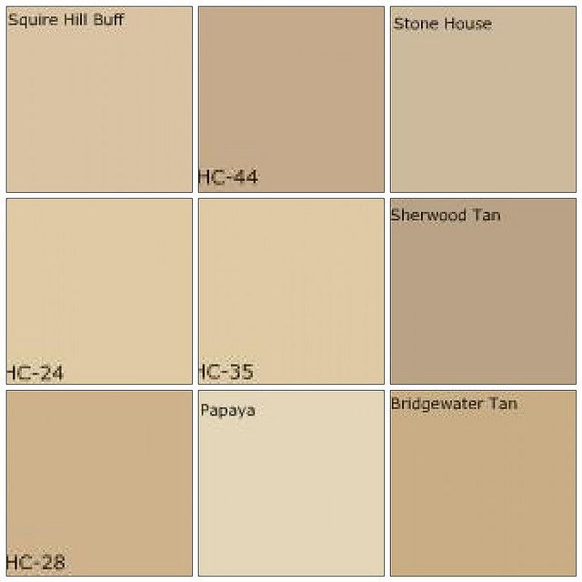 the different shades of paint that are used for walls and ceilings in various colors, including beige