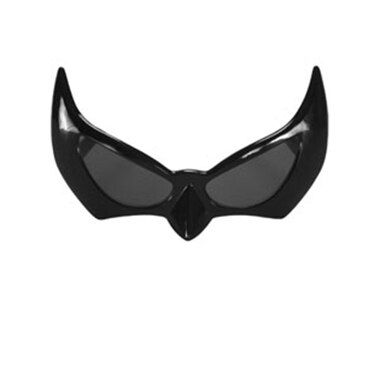 Patrolling Gotham City and forgot your cape and cowl? Then grab your Bat Eyes glasses. With its high quality plastic frame and masquerade style, you‚Äôll be ready to take on the Joker or head to a costume party in no time at all. - Costume suggestion: bat, Batman, cat, any masked miscreant - Plastic hinges - Fits adults and kids 12 and up Plastic Costume Accessories For Halloween Cosplay, Plastic Costume Accessories For Cosplay Halloween, Plastic Halloween Cosplay Costume Accessories, Black Plastic Costume Accessories For Cosplay, Novelty Black Plastic Costume Accessories, Black Plastic Novelty Costume Accessories, Novelty Cosplay Eye Mask, Plastic Costume Accessories For Halloween, Plastic Halloween Costume Accessories