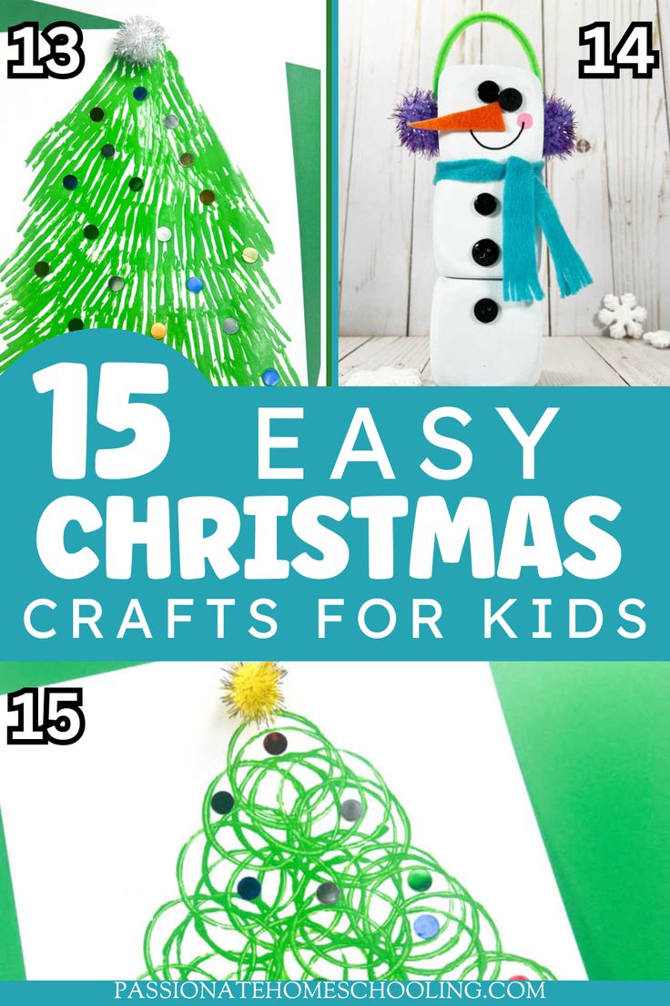 christmas crafts for kids that are easy to make