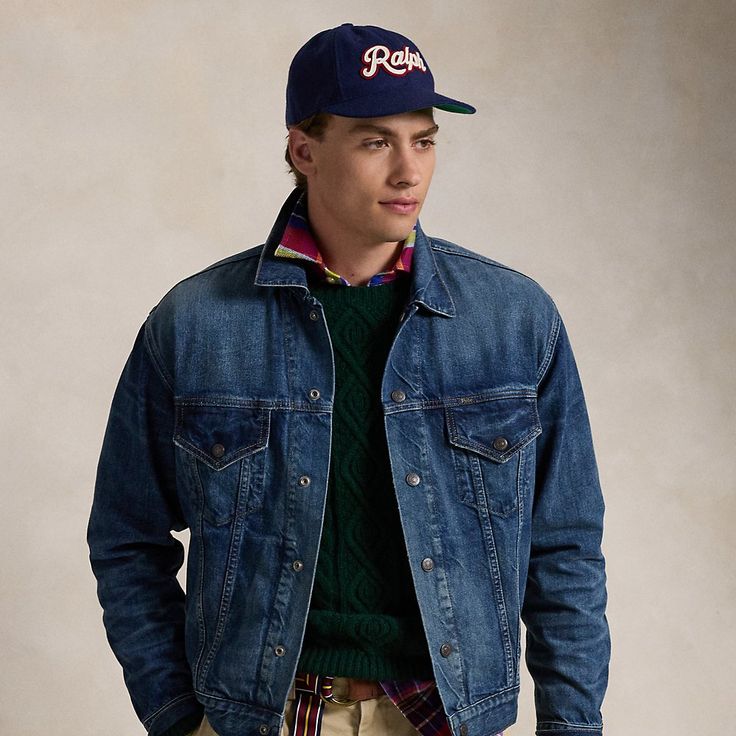 A pure expression of rugged Polo style this slightly relaxed trucker jacket is specially developed to achieve the look of a vintage favorite. Unstructured Medium Wash Denim Jacket For Fall, Rugged Washed Denim Jacket, Unstructured Medium Wash Denim Jacket, Casual Dark Wash Denim Jacket With Flap Pockets, Spring Streetwear Denim Jacket With Double-needle Sleeve, Casual Medium Wash Denim Jacket With Flap Pockets, Unstructured Denim Jacket For Fall, Rugged Medium Wash Denim Jacket, Urban Denim Jacket With Double-needle Sleeve For Fall