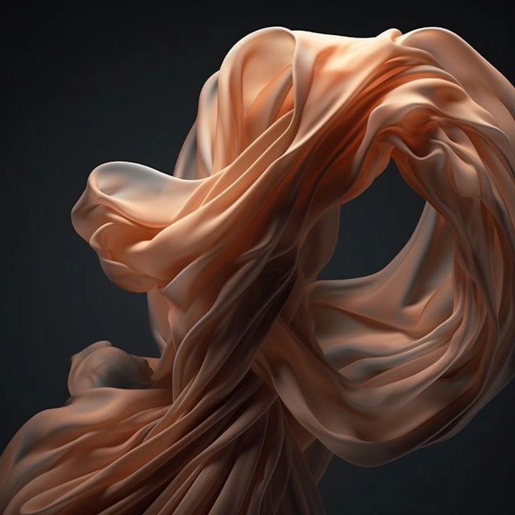 an abstract photo of a woman's hair blowing in the wind on a black background