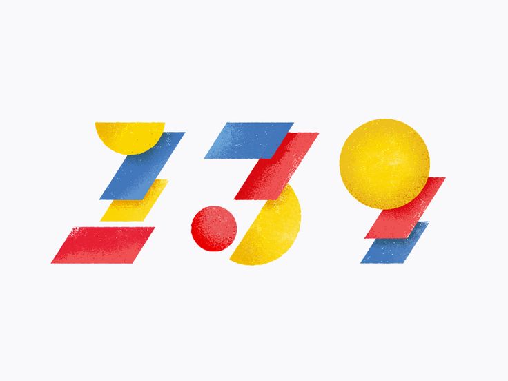 an image of the number twenty nine with different colors