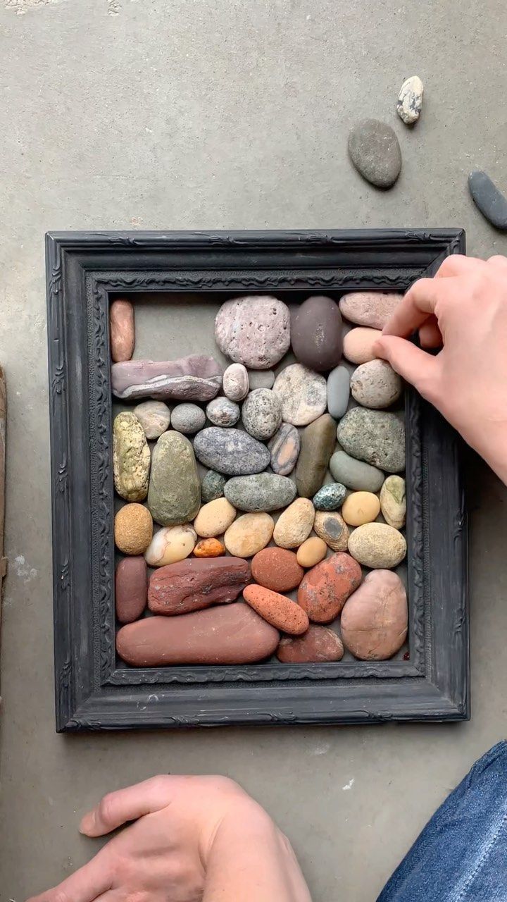 Koti Diy, Deco Nature, Dekor Diy, Deck Decorating Ideas On A Budget, Rock Decor, Beach Crafts, Stone Crafts, Garden Art Sculptures, Garden Art Diy