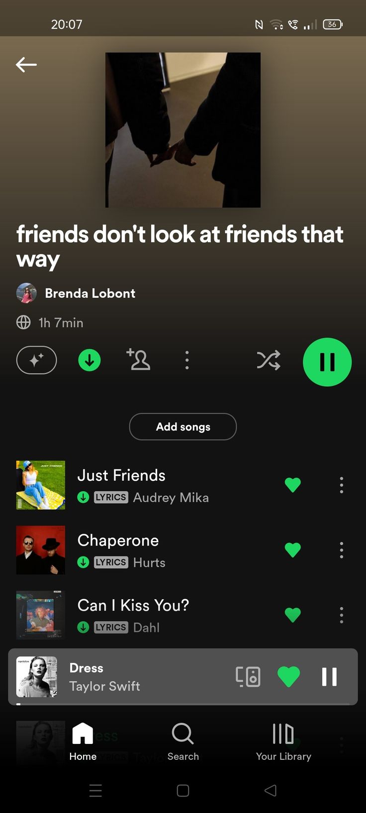 an iphone screen with the text friends don't look at friends that way