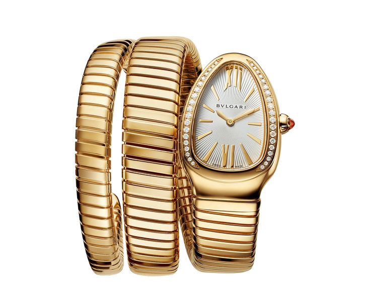 Serpenti Tubogas Watch 101923 | Bulgari Serpenti Tubogas Watch, Bulgari Watch, Bvlgari Serpenti, Golden Girl, Rose Gold Bracelet, Yellow Gold Bracelet, Stainless Steel Watch, Titanic, Watch Design