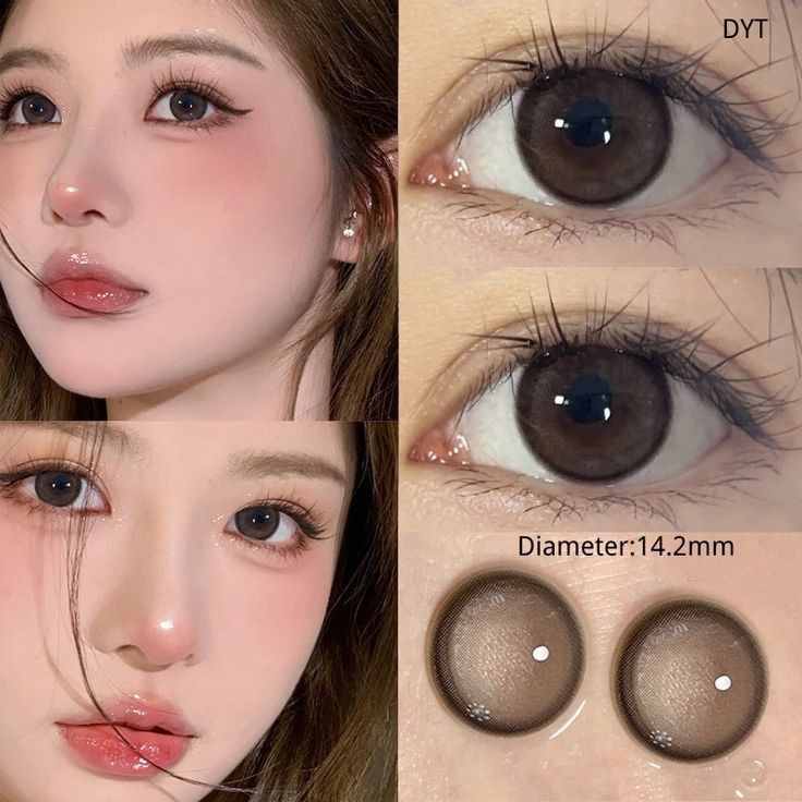 Maquillaje Douyin, Eye Colours, Brown Contact Lenses, Eye Lens Colour, Contacts Lenses, Cosmetic Contact Lenses, Al Qur'an Photography, Eye Contact Lenses, Douyin Makeup