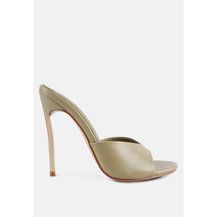 The Slip-On Stiletto Heels May Be Subtle, But They Scream Elegance And Luxury, Thanks To The Accentuating Metal High Heel Stilettos That Add A Touch Of Class. These Heels Are Incredibly Versatile And Would Make A Great Choice As Bridal Shoes, Wedding Guest Shoes, Bridesmaid Shoes, Or Even For The After-Party. Type: Stiletto Heels Outer Material: Faux Leather Light Cushion Insoles Outer Sole: Tpr Open Round Toe Metallic Stiletto Heels Slip On Design Party Dress Sandals Sh2844 Glamorous Green Pointed Toe Sandals, Glamorous Open Toe Heels For Date Night, Green Formal Heels With Single Toe Strap, Party Heels With Deep Heel Cup And Open Toe, Elegant Green Heels With Single Toe Strap, Green Pointed Toe Sandals For Night Out, Glamorous Synthetic Heels With Single Toe Strap, Synthetic Closed Toe Heels For Cocktail, Green Single Toe Strap Heels For Party