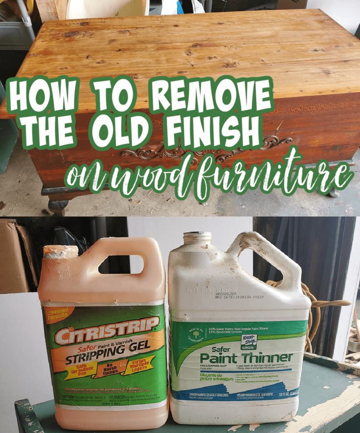 how to remove the old finish on wood furniture with this diy technique and instructions