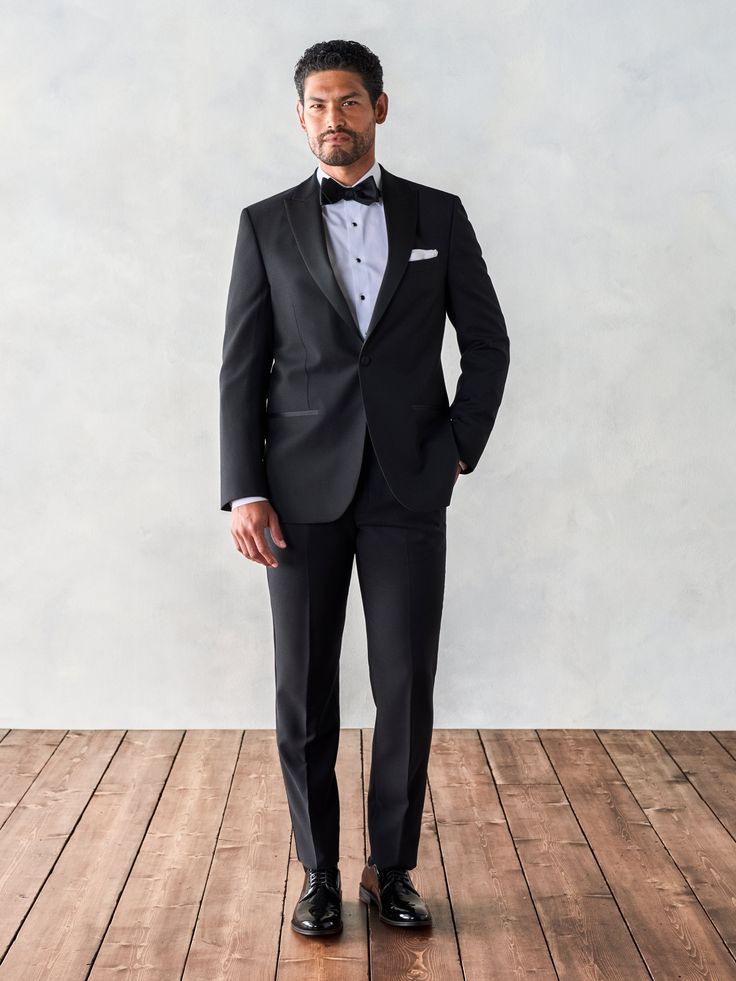 Tailored Wool Tuxedo For Winter, Winter Formal Slim Fit Pants, Winter Tuxedo Suit With Notch Lapel, Fitted Wool Tuxedo With Long Sleeves, Classic Formal Pants For Winter, Formal Classic Pants For Winter, Wool Tuxedo For Business In Winter, Winter Slim Fit Tuxedo With Notch Lapel, Fitted Wool Tuxedo Suit