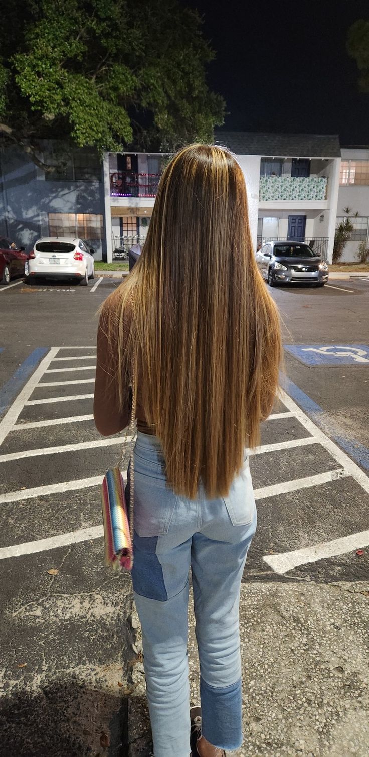 Long Straight Hair With Highlights, Long Straight Haircut Ideas, Hair Cuts For Long Hair Straight, Straight Hair With Highlights, Long Hair With Highlights, Very Straight Hair, Highlights Straight Hair, Long Hair Cuts Straight, 2024 Haircut