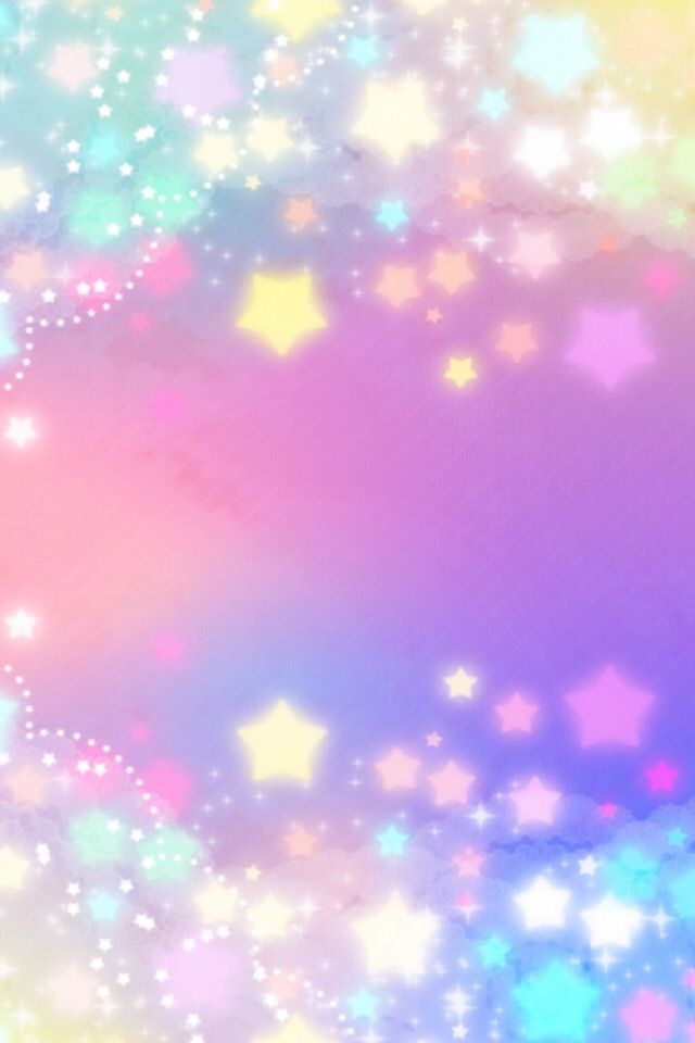 an abstract background with many stars in pastel colors and sparkles on the edges