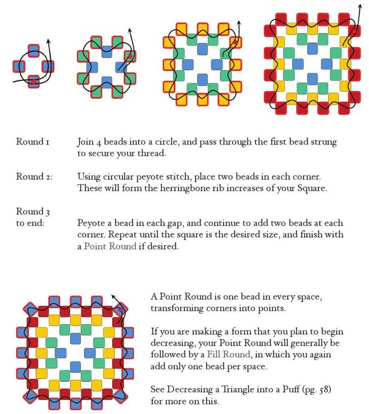 the instructions for how to make an origami tablecloth with squares and dots