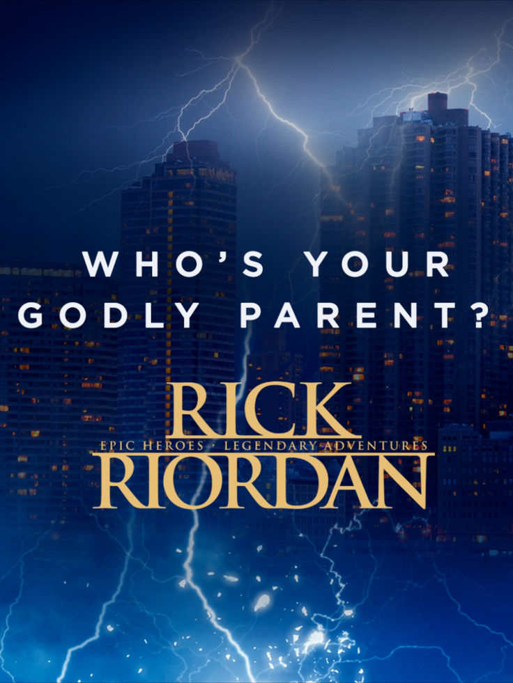 a book cover for who's your godly parent? by rick riordan