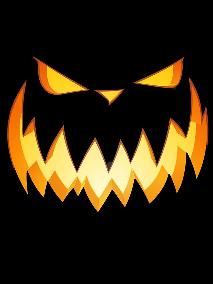 an image of a scary pumpkin with glowing eyes