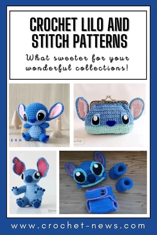 crochet lilo and stitch patterns for small purses, wallets or keychains