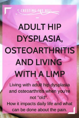 Living with adult hip dysplasia and osteoarthritis when you're not "old". How that impacts daily life and what can be done about the pain. Hip Problems In Women, Hip Displaysia, Hip Dysplasia In Women, Hip Dysplasia Exercise, Arthroscopic Hip Surgery Recovery, Hip Exercises For Arthritic Pain, Developmental Dysplasia Of The Hip, Fai Hip Impingement Exercises, Hip Surgery