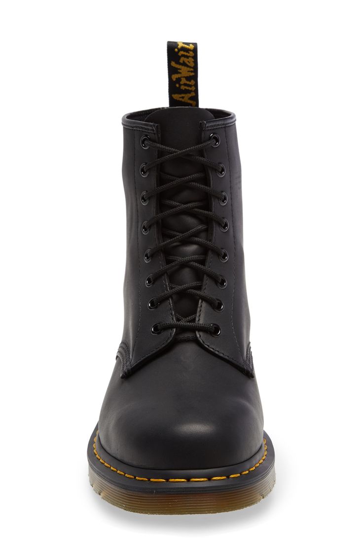 A signature sole grounds the offbeat style of an iconic lace-up boot. Style Name:Dr. Martens '1460' Boot. Style Number: 552942. Boot Style, Leather Lace Up Boots, A Signature, Military Inspired, Dr. Martens Boots, Lace Up Boots, Leather And Lace, Boots Men, Combat Boots