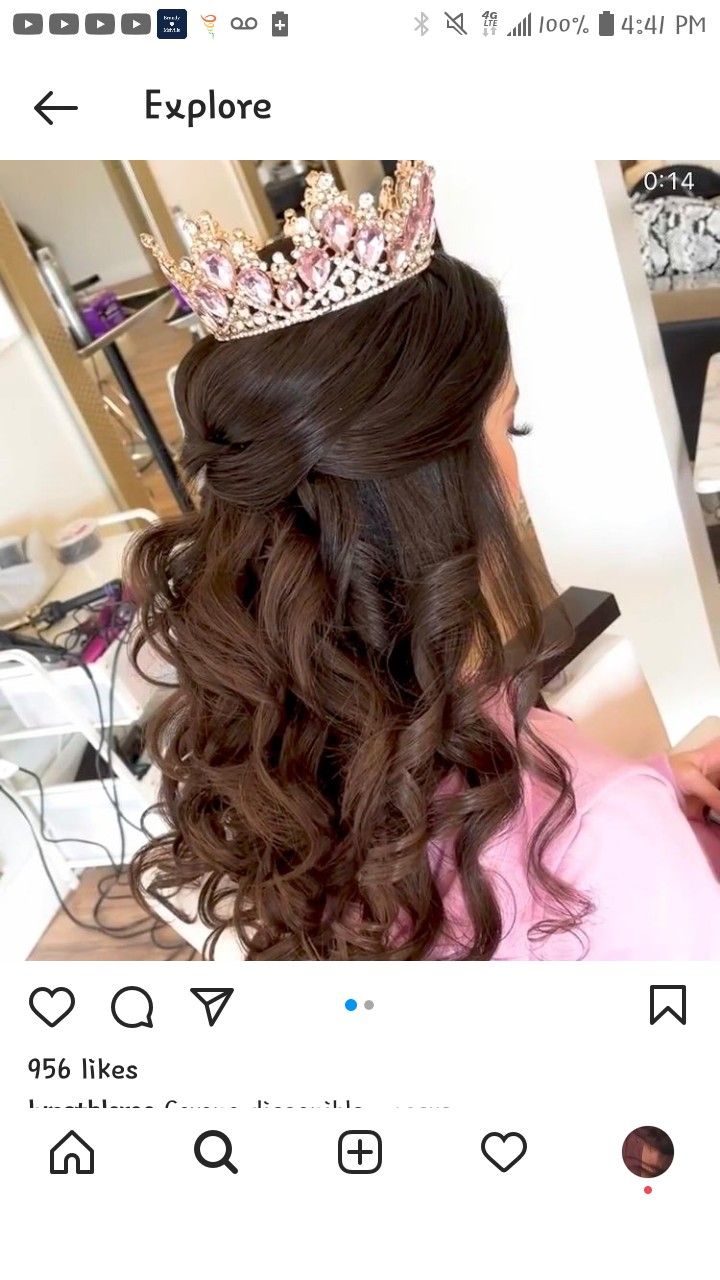 Quinceanera Hairstyles Shorthair, Beauty And The Beast Nails, Beauty And The Beast Quince, Rose Gold Quince, Rose Gold Quinceanera, Sweet 15 Party Ideas Quinceanera, Pretty Quinceanera Dresses, Quinceanera Hairstyles, Quince Ideas