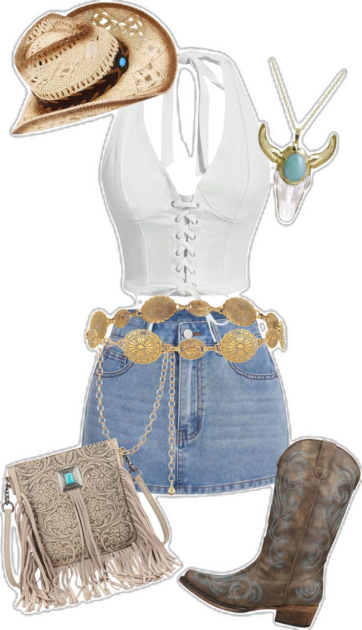 Cowgirl Outfits Amazon, Amazon Western Outfits, Country Night Out Outfit, Western Summer Outfits Women, Country Outfits Women Concert, Old Money Vacation, Cowgirl Outfits Black Women, Rodeo Outfits For Women Summer, Casual Cowgirl Outfits