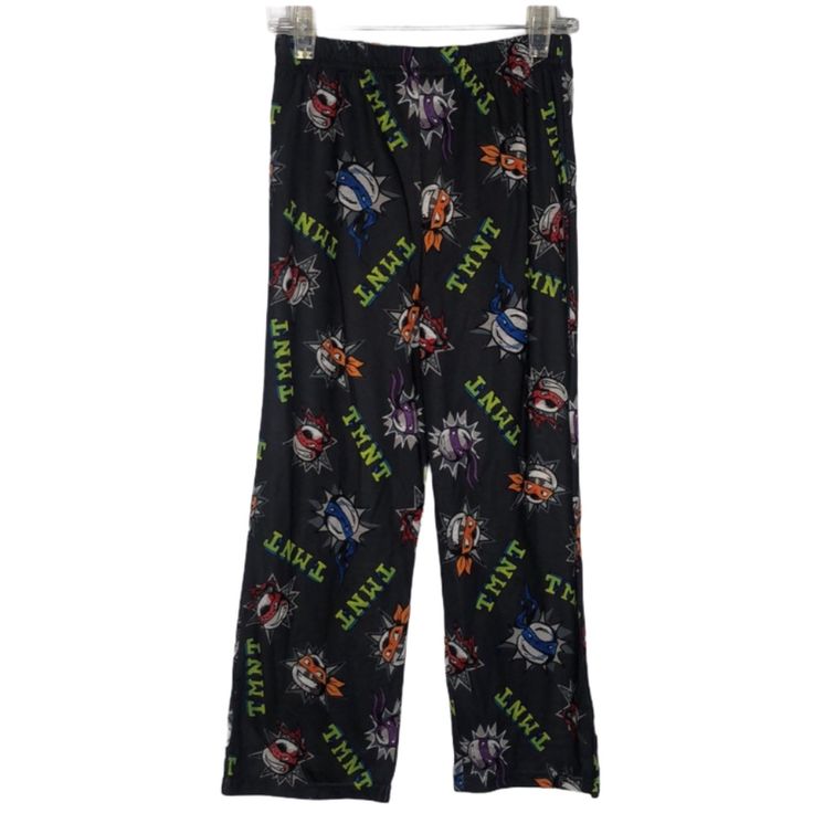 Teenage Mutant Ninja Turtles Classic Graphic Pajama Bottoms. Brand New With Tags! Officially Licensed Product. We Are A Smoke-Free And Pet-Free Home. H Black Printed Sleepwear For Pajama Party, Casual Black Sleepwear For Sleepovers, Black Graphic Print Sleepwear For Loungewear, Black Casual Bedtime Bottoms, Casual Black Bottoms For Bedtime, Casual Black Printed Sleepwear, Black Graphic Print Sleepwear For Bedtime, Black Graphic Print Sleepwear, Playful Black Sleepwear For Loungewear