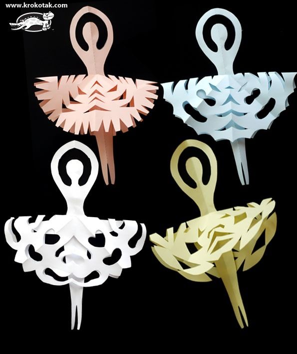 four different types of paper swan ornaments on a black background with text overlay that says, how do you make these?