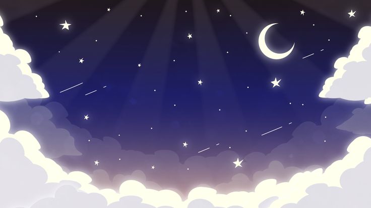 the sky is filled with stars and clouds