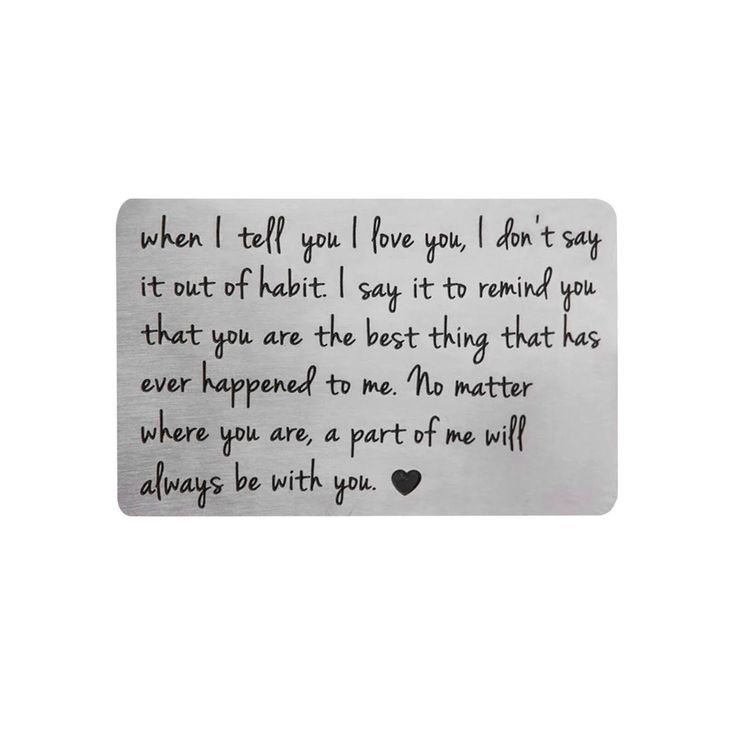 a piece of paper with the words, when i fall in love you don't say