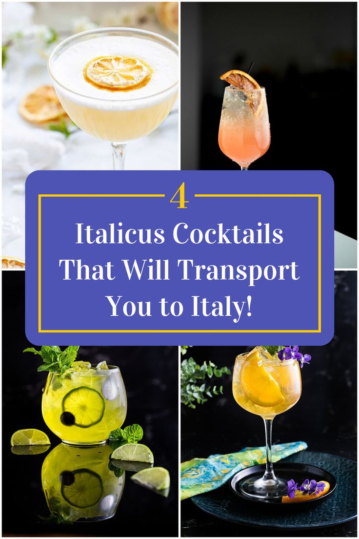 Collage of 4 italicus cocktails. Best Drink Recipes, Best Drink, Summer Cocktail, Summer Cocktails, Host A Party, Mixology, Refreshing Drinks, Summer Drinks, Fun Drinks