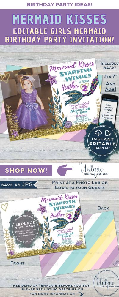 the mermaid birthday party is on sale now