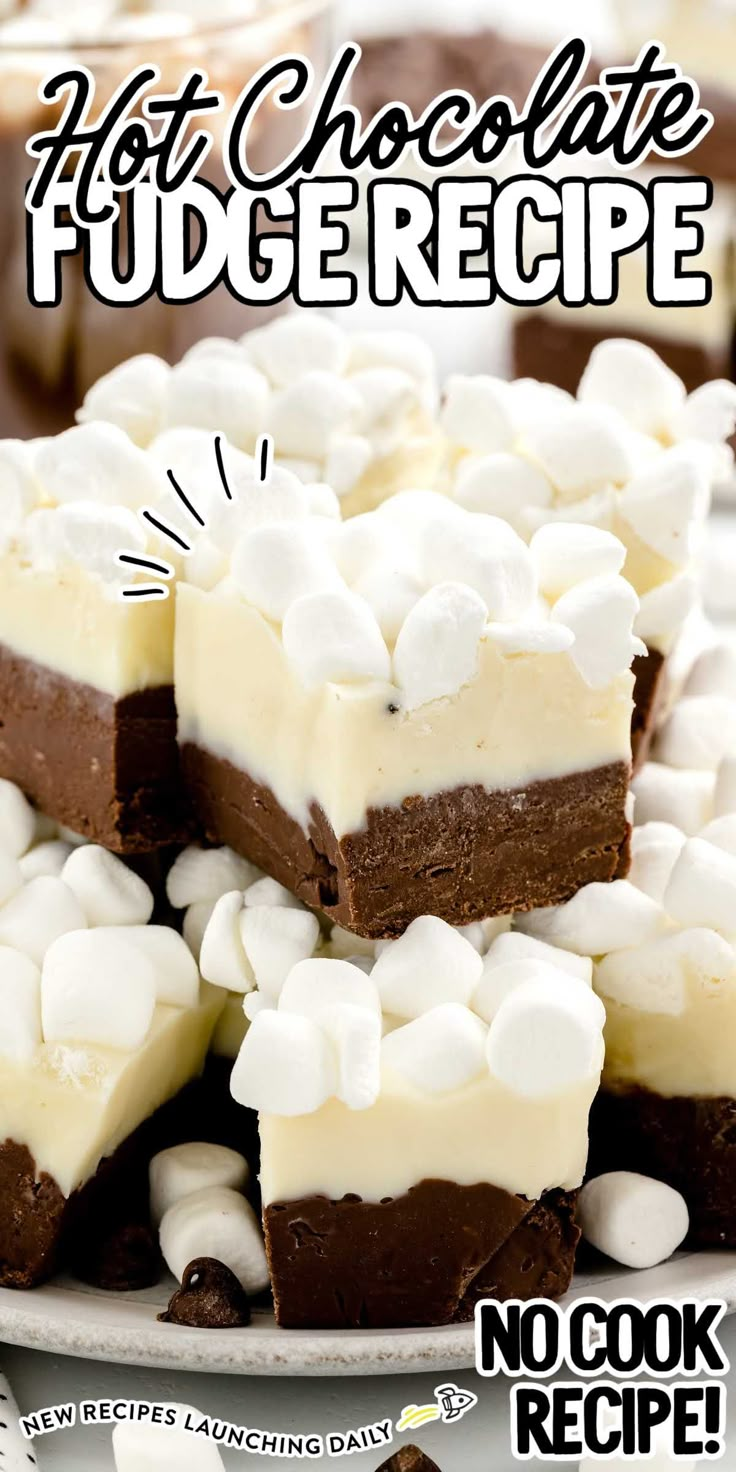 chocolate fudge recipe with marshmallows on top