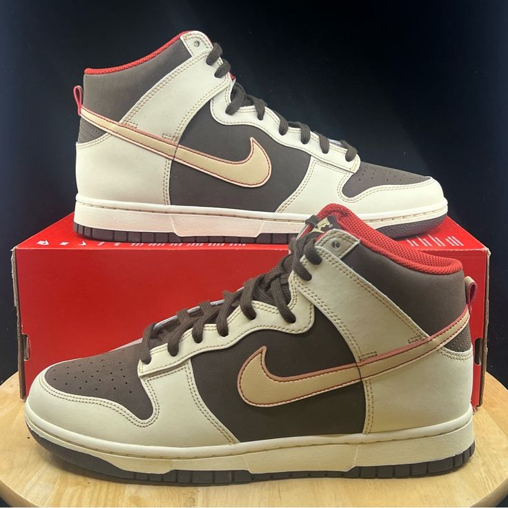 Mens Nike Dunk High Retro Se Baroque Brown Sesame Coconut Fb8892-200-Size 9.5 >Brand New Never Worn And In Amazing Condition, Comes With Box! (Missing Lid) No Rips/Tears/Stains Anywhere On The Shoes. If You Have Any Questions Please Message Me And I’ll Get Back To You As Quickly As Possible. All Items Are Packaged With Care And Shipped Within 1 Business Day. >If You Like This Pair Of Shoes You May Like Some Of My Other Pairs As Well, I Have Over 1,000 Pairs To Choose From I Give Discounts On All Nike Brown, Nike High, Running Trainers, Nike Air Force Ones, Dunk High, Nike Dunk High, Nike Kyrie, Brown Sneakers, Grey Sneakers