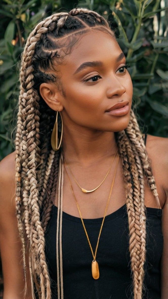 High Ponytail Boho Knotless Braids 2024 Knotless Boho With Beads, 1b/27 Boho Knotless Braids, Blonde Boho Knotless Braids, Boho Knowles’s Braids, Boho Knotless Braids Bow Style, Chic Ponytail, Vacation Hairstyles, Bohemian Aesthetic, Braids With Beads