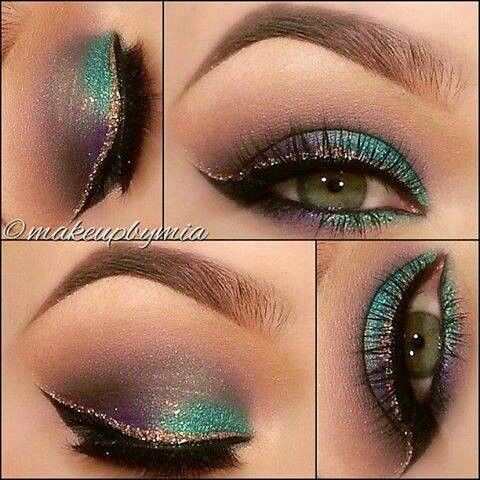 Try it. Mardi Gras Makeup, Make Up Designs, Drag Make-up, Beautiful Eye Makeup, Makijaż Smokey Eye, Eye Makeup Art, Makeup Geek, Makeup Designs, Eye Make