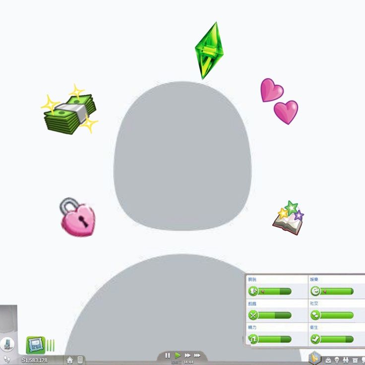 a computer screen with various icons and symbols on the monitor, as well as an image of a piggy bank