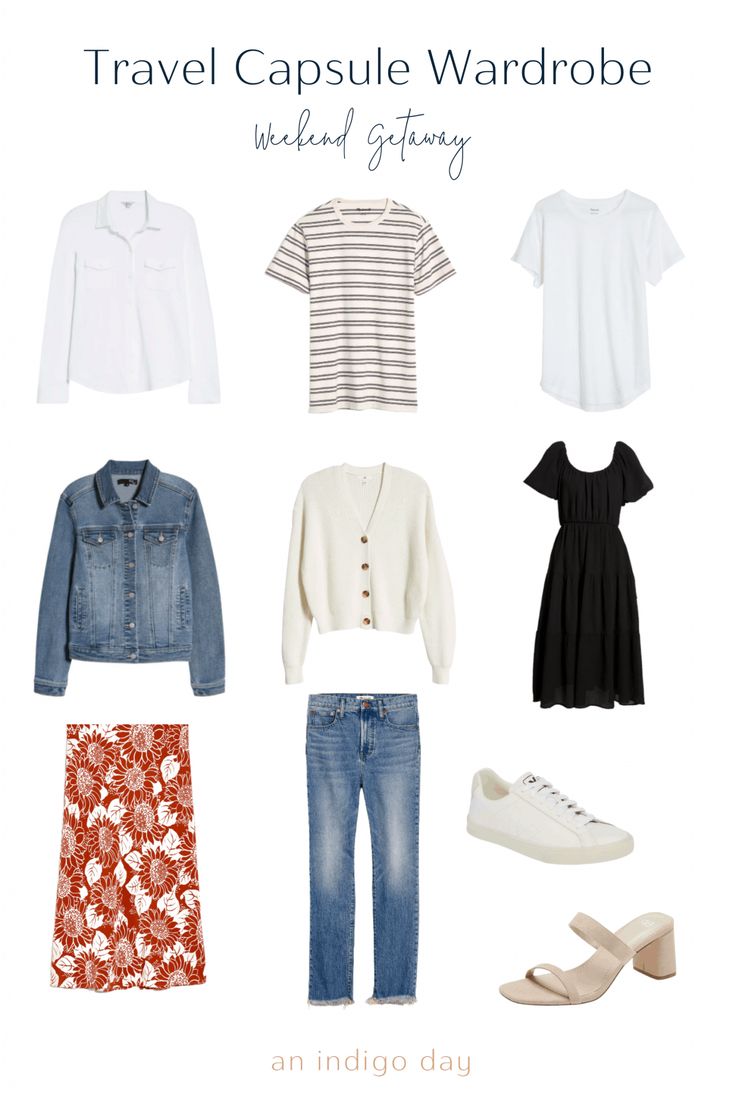 Travel Capsule Wardrobe - an indigo day - Lifestyle Blog Soft Wardrobe Aesthetic, 7 Day Travel Capsule Wardrobe, Weekend Capsule Wardrobe, Travel Capsule Wardrobe Summer, 10 Item Wardrobe, Capsule Wardrobe Checklist, Travel Capsule, Fashion Capsule Wardrobe, Travel Capsule Wardrobe