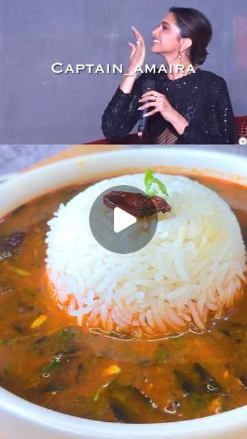 a woman sitting at a table in front of a bowl of food