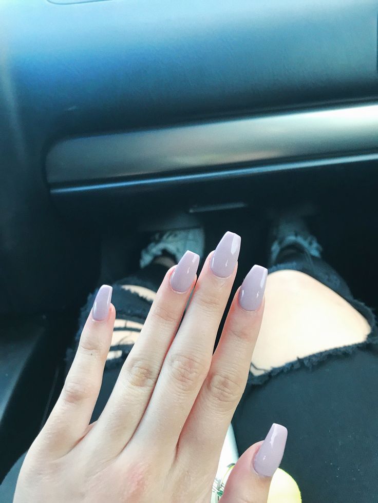 Clear Purple Acrylic Nails, Purple Gray Nails, Grey Purple Nails, Purple And Grey Nails, Purple Grey Nails, Gray Nail Ideas Acrylic, Nails Acrylic Purple, Acrylic Nails Purple, Purple And Pink Nails