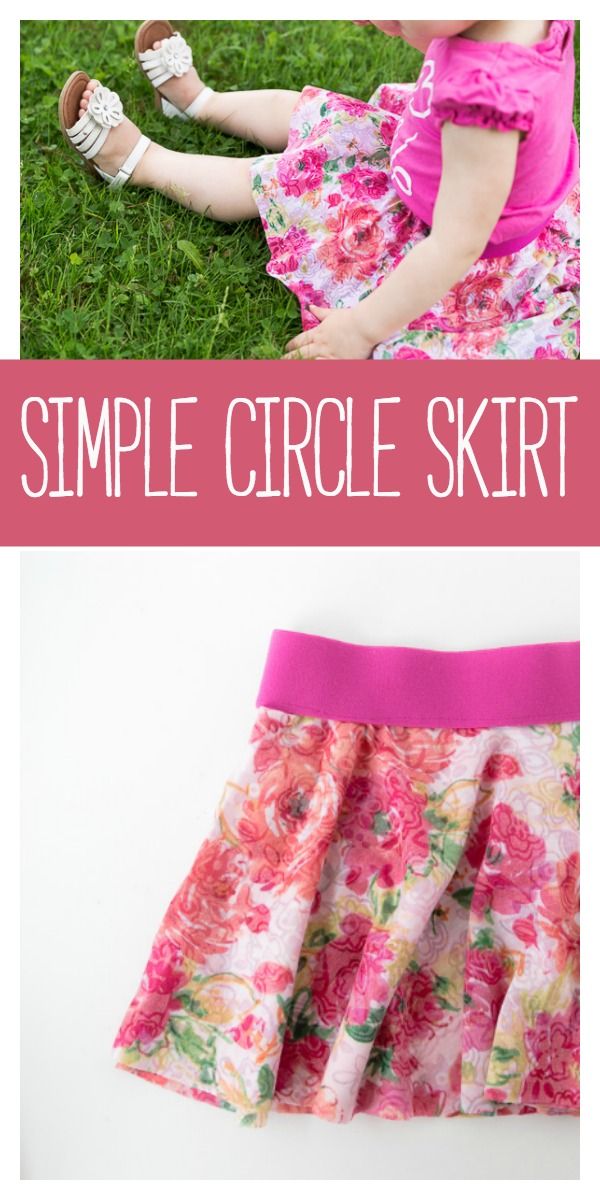 the simple circle skirt sewing pattern is easy to sew