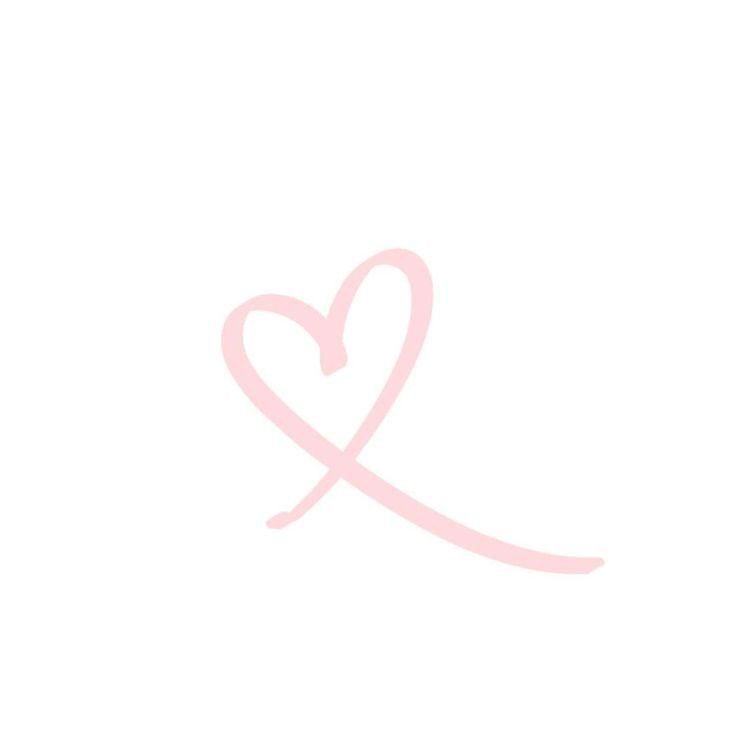 a pink heart on a white background with the word love written in cursive writing