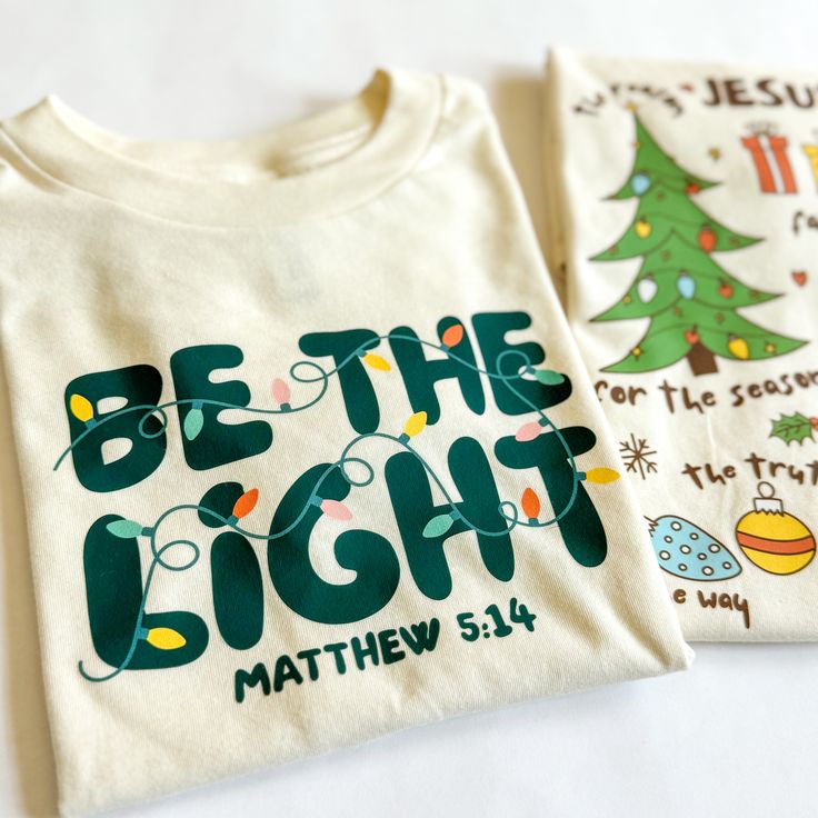 Be the Light - Unisex Shirt The Joy Of Christmas Is Family, Cricut Throw Pillows, School Christmas Shirt, Christian School Shirt Designs, Popular Christmas Shirts, Sublimation Shirts Christmas, Christmas Shirts Boys, Cute Christmas T Shirts, Christmas Christian Tshirts