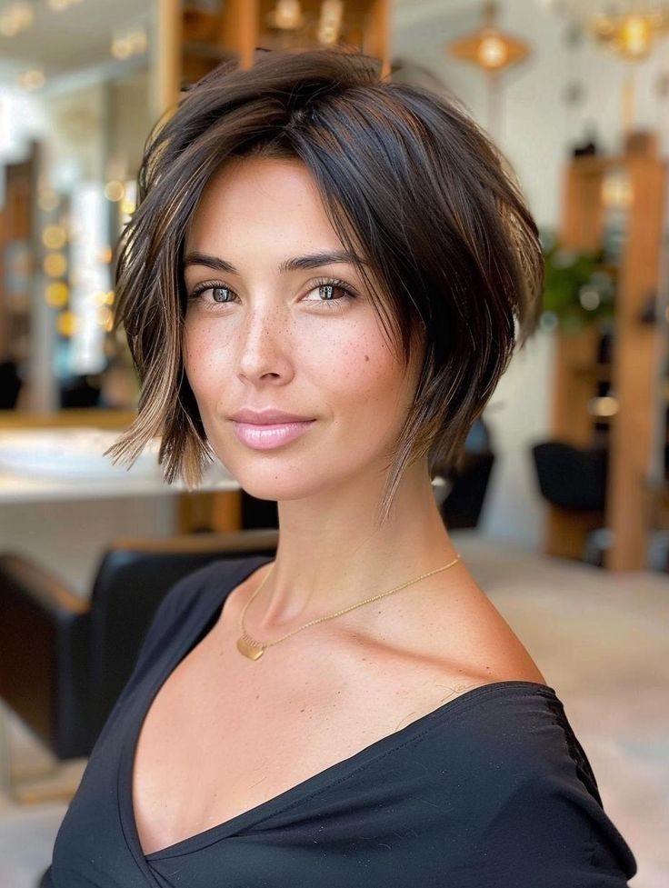 Partial Highlight Short Hair, Quick Easy Short Hairstyles, Short Haircuts For Oval Faces, Lisa Rinna Haircut, Easiest Hairstyles, Haircuts For Oval Faces, Short Pixie Bob Haircuts, Feminine Short Hair, Long Hair Cut Short