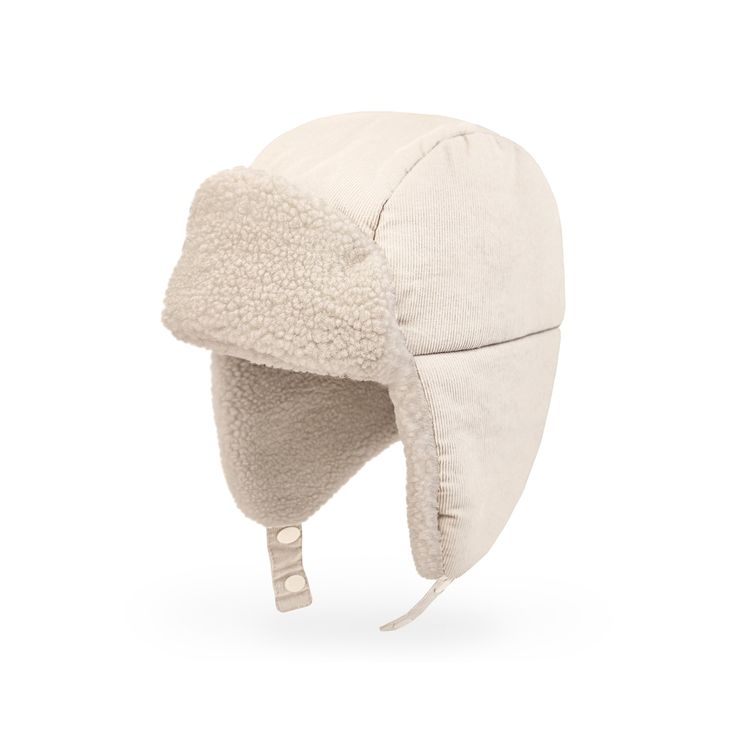 [ DESIGN ]: Our snow water resistant & lightweight baby trapper hat not only provides complete coverage with soft sherpa lining but is also, easy to put on and take off for your baby. Perfect for winter holiday gift that keeps your little one warm and cuddly. Complete your baby's adorable fashion with our winter earflap hat & booties which are easy to match with everyday outfits. [ FEATURES ]: Full sherpa lining, ultra warm quilted puffer shell, 100% cotton corduroy shell, adjustable chin ties w Newborn Baby Bonnet, Baby Guide, Snow Water, Flap Hat, Earflap Hat, Lightweight Baby, Ear Flap Hats, Toddler Winter, Trapper Hat