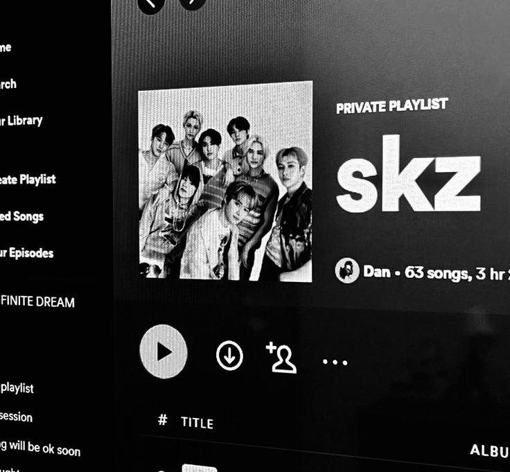 the website for skz is displayed on a computer screen with an image of some people