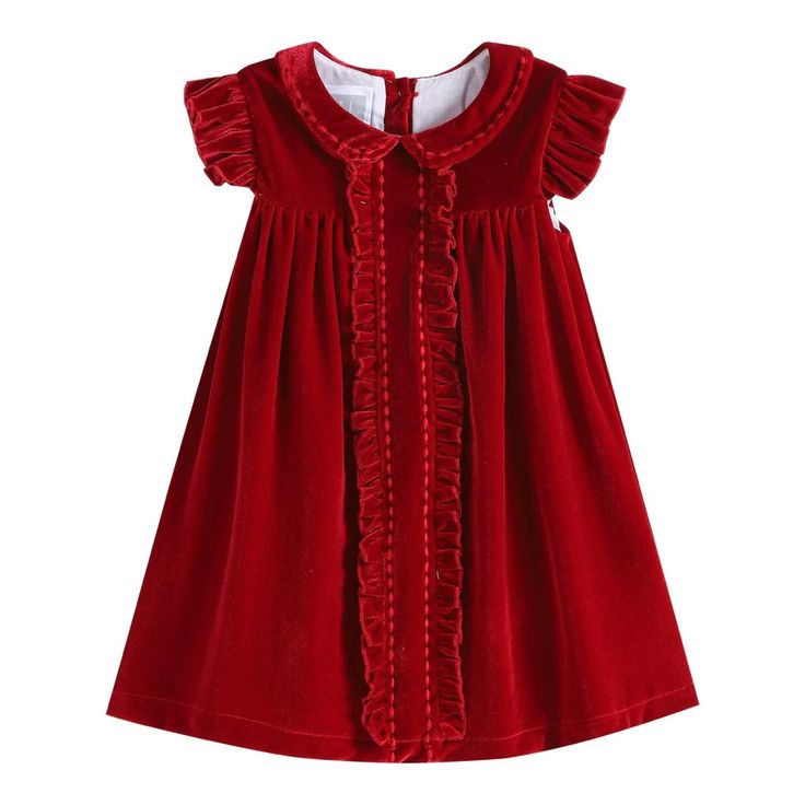 Brand: Lil Cactus Soft Velvet Velour New With Tags **Offers Not Accepted. Price Is Lowered Well Below Retail Baby Boy Tops, Velour Dress, Stunning Outfits, Playsuit Romper, Dress With Cardigan, Smock Dress, Ruffle Dress, Girls Shopping