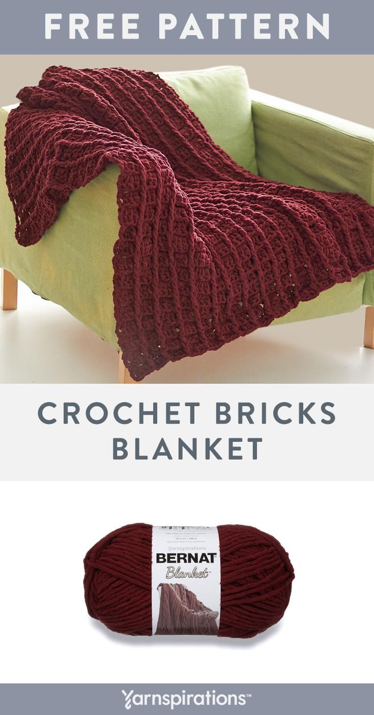 a crochet blanket is shown with the text, free pattern and instructions to make it