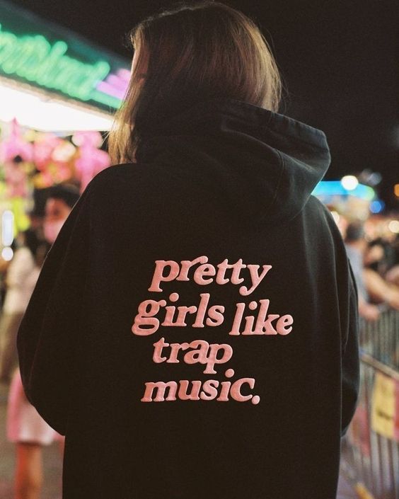 Pretty girls like trap music  Hoodie Easy 30 day return policy Trendy Spring Hoodie With Logo Print, Hip Hop Cotton Hoodie For Concert, Fall Concert Hoodie With Letter Print, Spring Streetwear Hoodie With Screen Print, Cotton Hip Hop Hoodie For Concerts, Trendy Hoodie With Logo Print For Streetwear, Trendy Black Hoodie With Screen Print, Hip Hop Sweatshirt With Letter Print For Concert, Trendy Cotton Hoodie