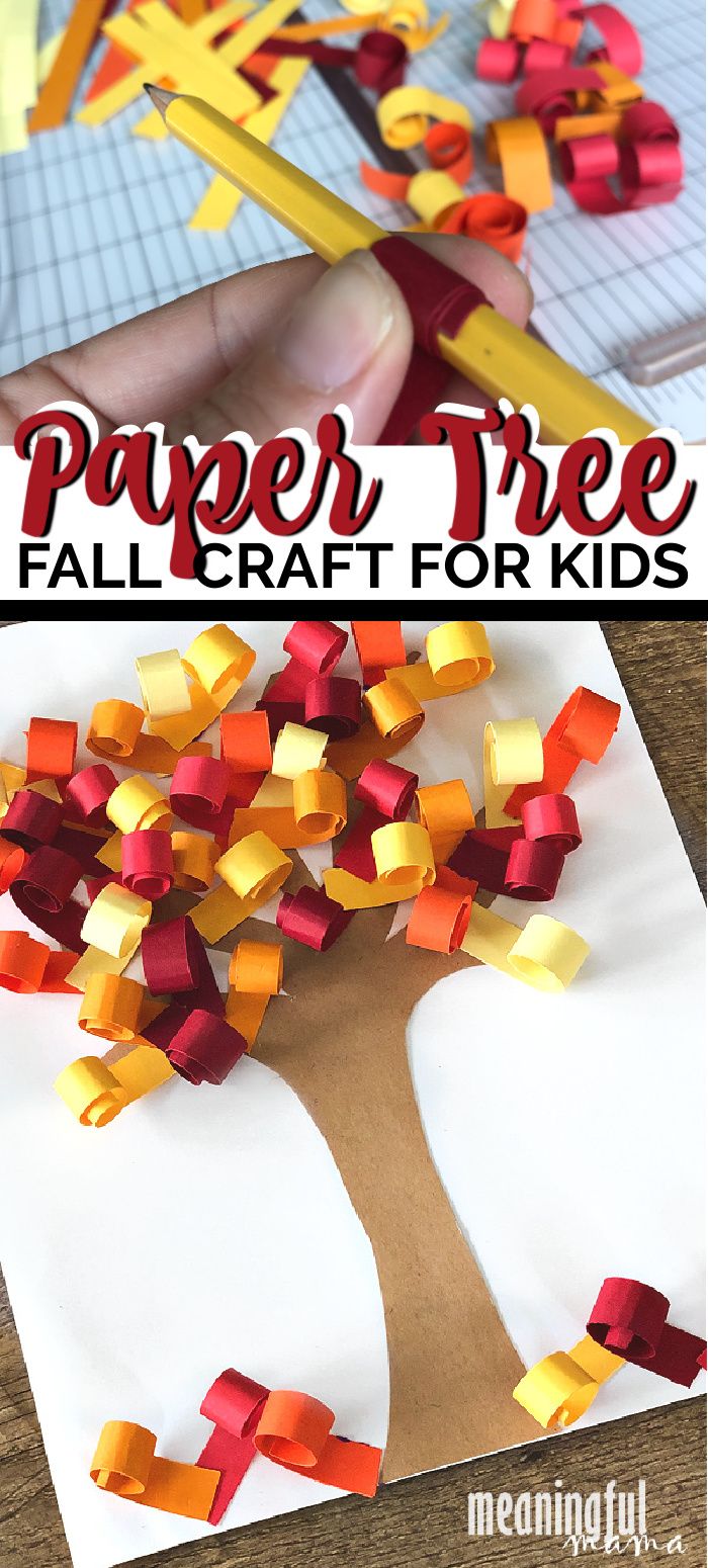 paper tree fall craft for kids